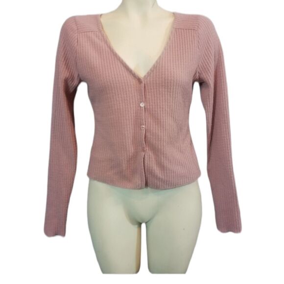 Socialite Pink Button Down Top Size Small - Picture 1 of 5